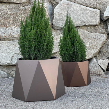 Metall-Pflanzgefäß HEXAGON - ARTIG METALL