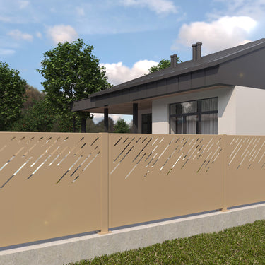 Zaunsystem mit Design DS-70 nach Maß angefertigt - ARTIG METALL