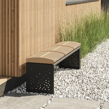 Metall Sitzbank BENDY LINE S-3 - ARTIG METALL