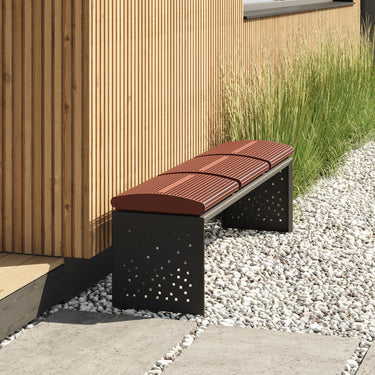 Metall Sitzbank BENDY LINE S-3 - ARTIG METALL