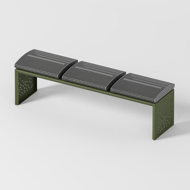 Metall Sitzbank BENDY LINE S-3 - ARTIG METALL