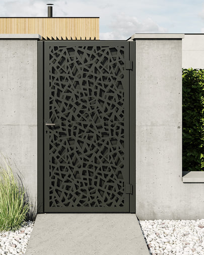 Alu garden gate design DS-1 height 200 cm, double cladding