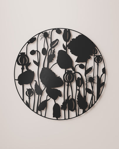Metallbild Mohnblumen DS-34 - ARTIG METALL