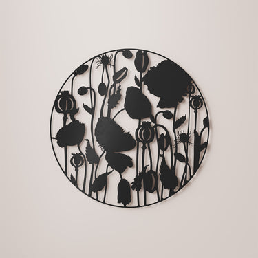 Metallbild Mohnblumen DS-34 - ARTIG METALL