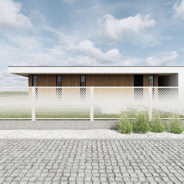 Zaunsystem mit Design DS-93 auf Maß angefertigt - ARTIG METALL