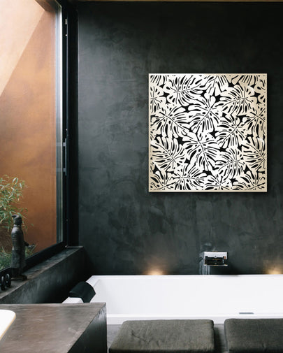 Metallbild Monstera DS-98