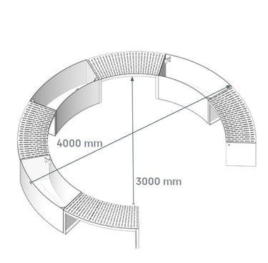 Sitzbank ONDA - ARTIG METALL