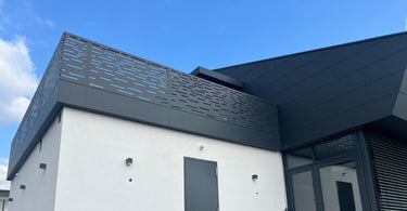 Aluminium-Terrassengeländer nach Maß in Anthrazit – Design DS-55