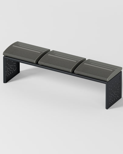 Metall Sitzbank BENDY LINE S-3 - ARTIG METALL