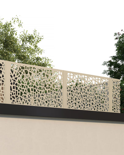 Aluminum balcony railing with design DS-1