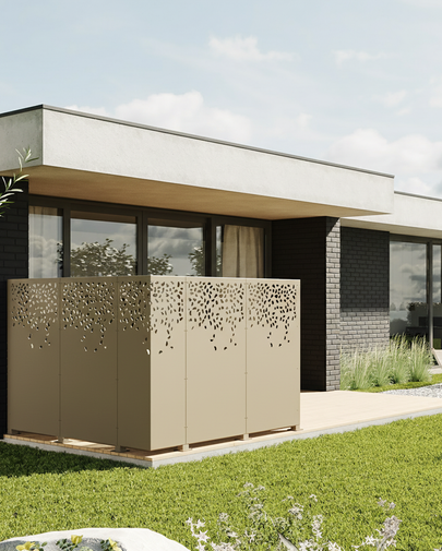 Windschutz  für Terrasse / Sichtschutz Design DS-48