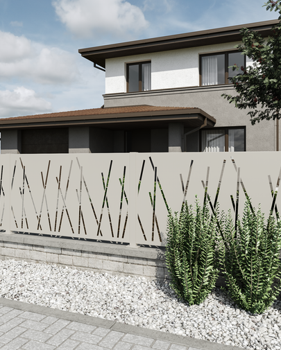 Aluminium Zaun Design DS-64