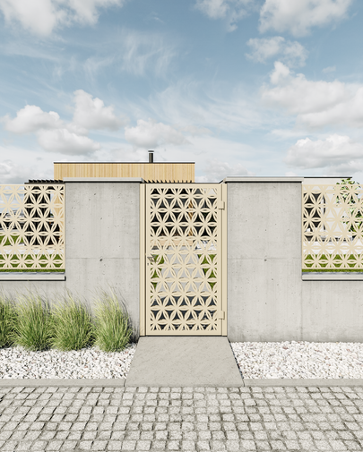 Alu cancello da giardino Design DS-91 altezza 200 cm, doppia pannellatura